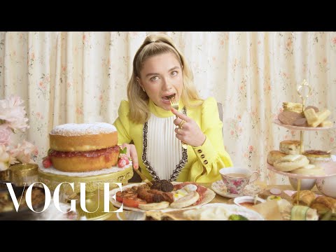 Florence Pugh Eats 11 English Dishes - Mukbang | Vogue