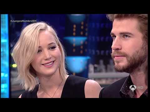 Primera Parte Liam Hemsworth, Josh Hutcherson y Jennifer Lawrence  en "El  Hormiguero"