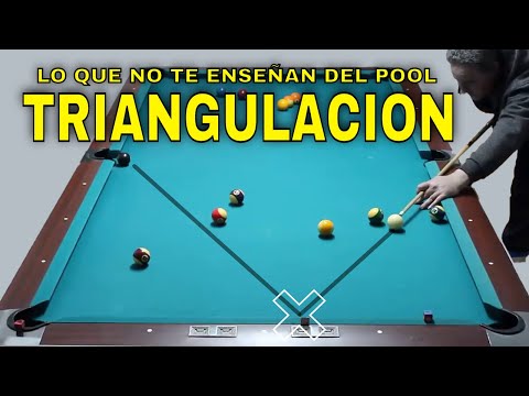 Lo que no te enseñan del pool - TRIANGULACION para Tiros por Banda