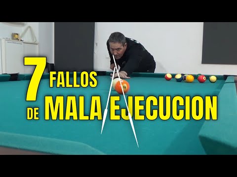 7 ERRORES QUE TE HACEN FALLAR el Tiro en Pool | Billar Fanatic