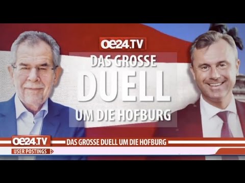 Norbert Hofer - Alexander Van der Bellen - Oe24.tv-Duell - 17.11.2016