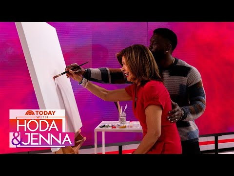 See Trevante Rhodes give Hoda Kotb a romantic painting lesson