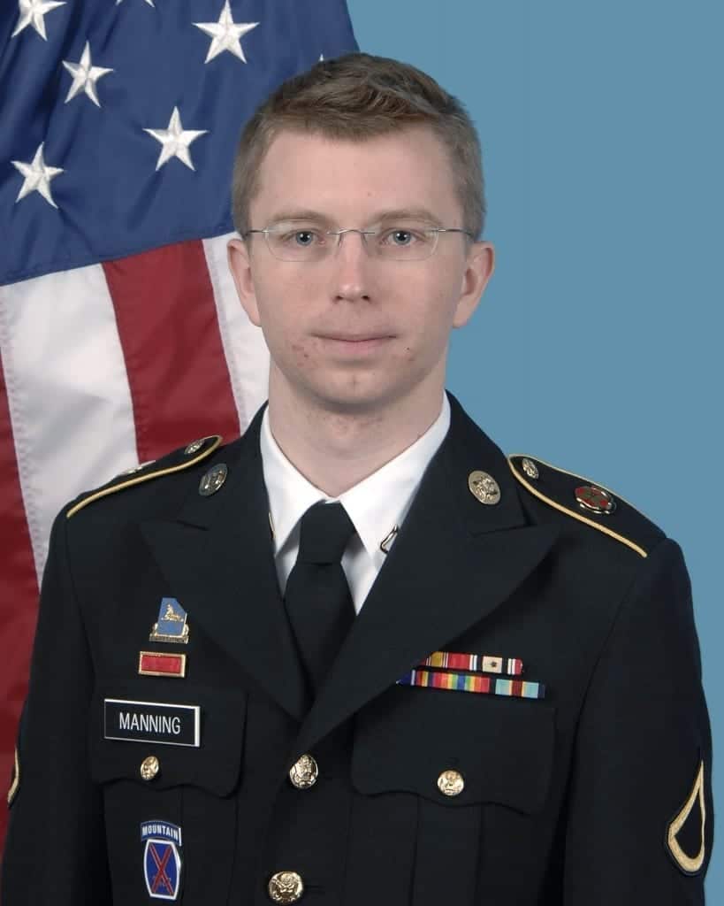 Bradley Manning, ahora conocida como Chelsea Manning. Fuente: ejército de los Estados Unidos