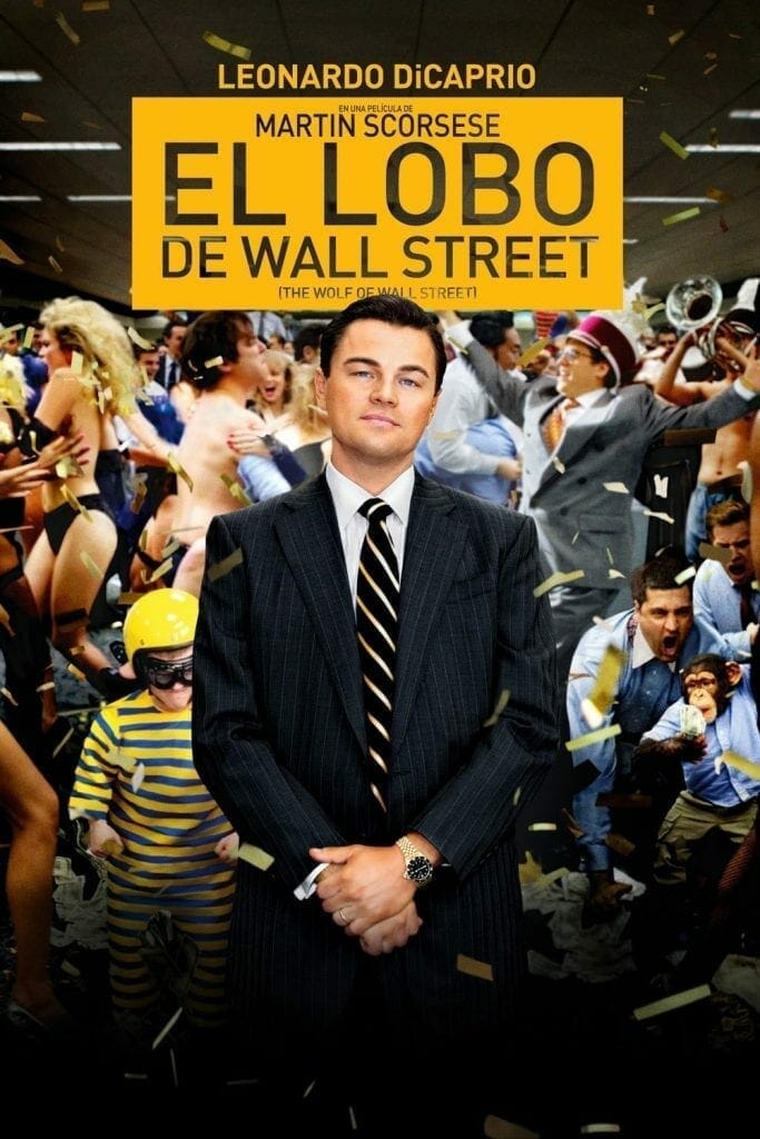 Poster for the movie "El lobo de Wall Street"