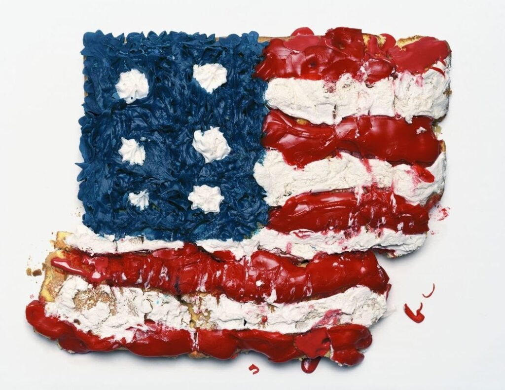 Sharon Core USA Flag Fragment, 2019 Archival pigment print 40h x 50 7/8w in