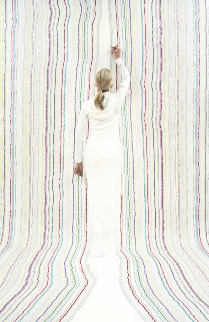 Rachel Perry Lost in My Life (Twist Tie Column), 2011 Archival pigment print 90h x 60w in