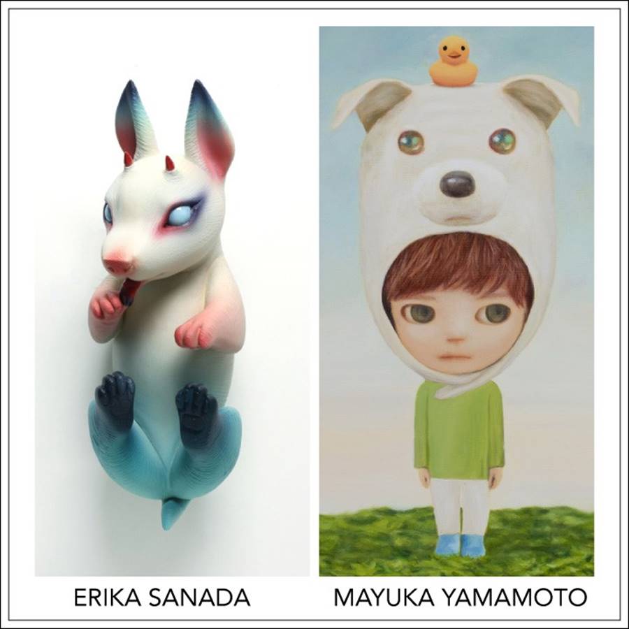 LA Exhibits. Corey Helford Gallery: Mayuka Yamamoto. Erika Sanada