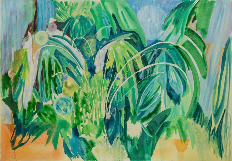 Figure2: ?? No.2 Rainforest No.2 , 2017, Oil on canvas, 100 x 69.7 cm