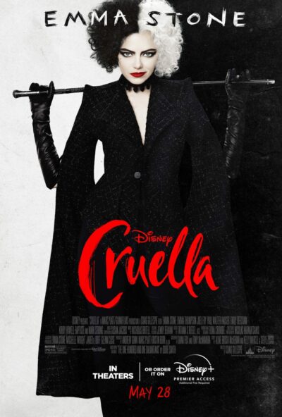 Cruella (2021). Con Emma Stone y Emma Thomson