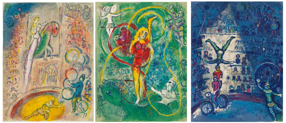 Marc Chagall (1887-1985), Le Cirque, The complete portfolio comprising 38 lithographs. Sold for £250,250.