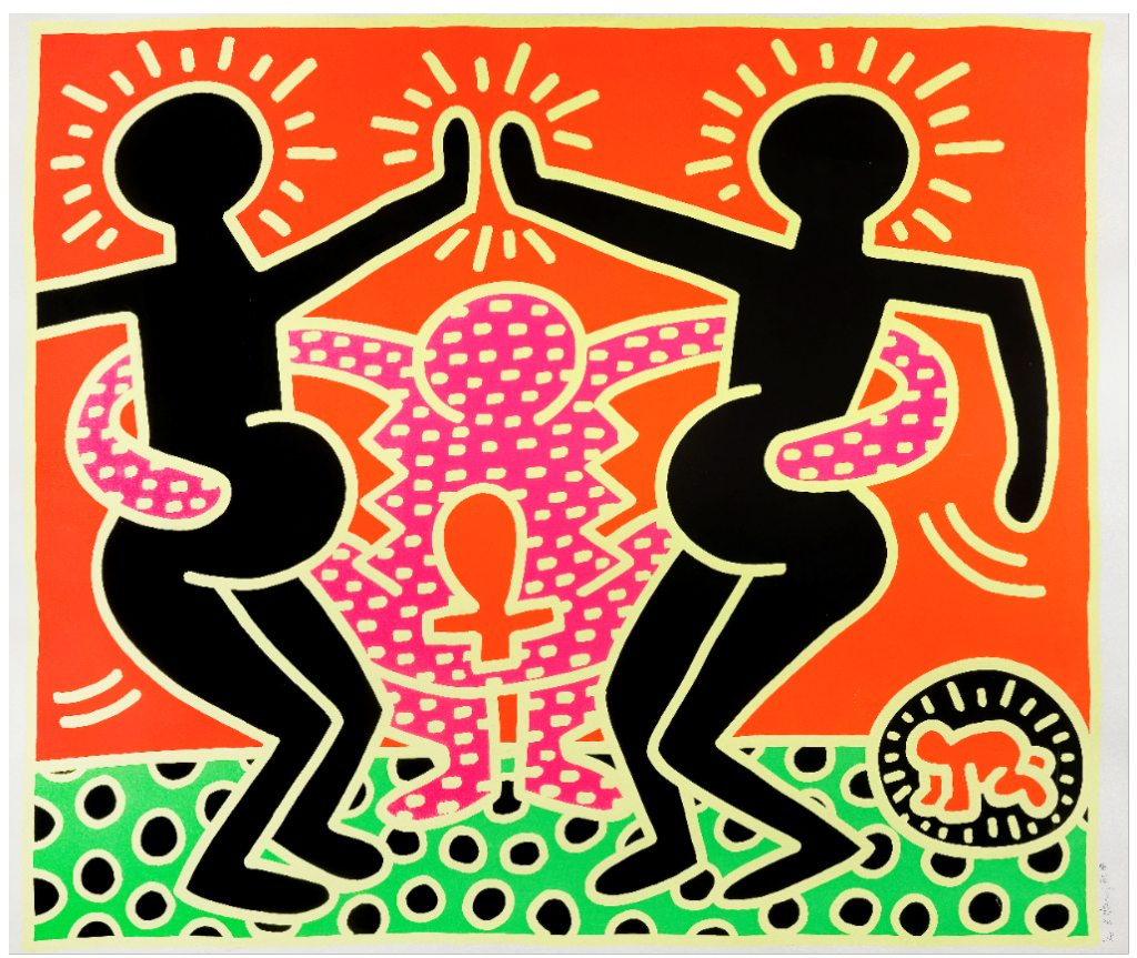 Keith Haring (1958-1990), Untitled, from The Fertility Suite, 1983. Sold for £44,000.