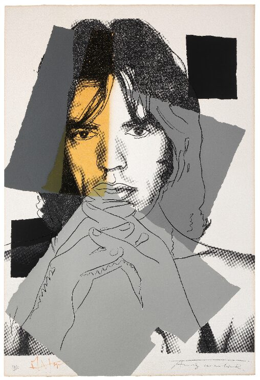 Andy Warhol (1928-1987), Mick Jagger, 1975. Sold for £62,750.