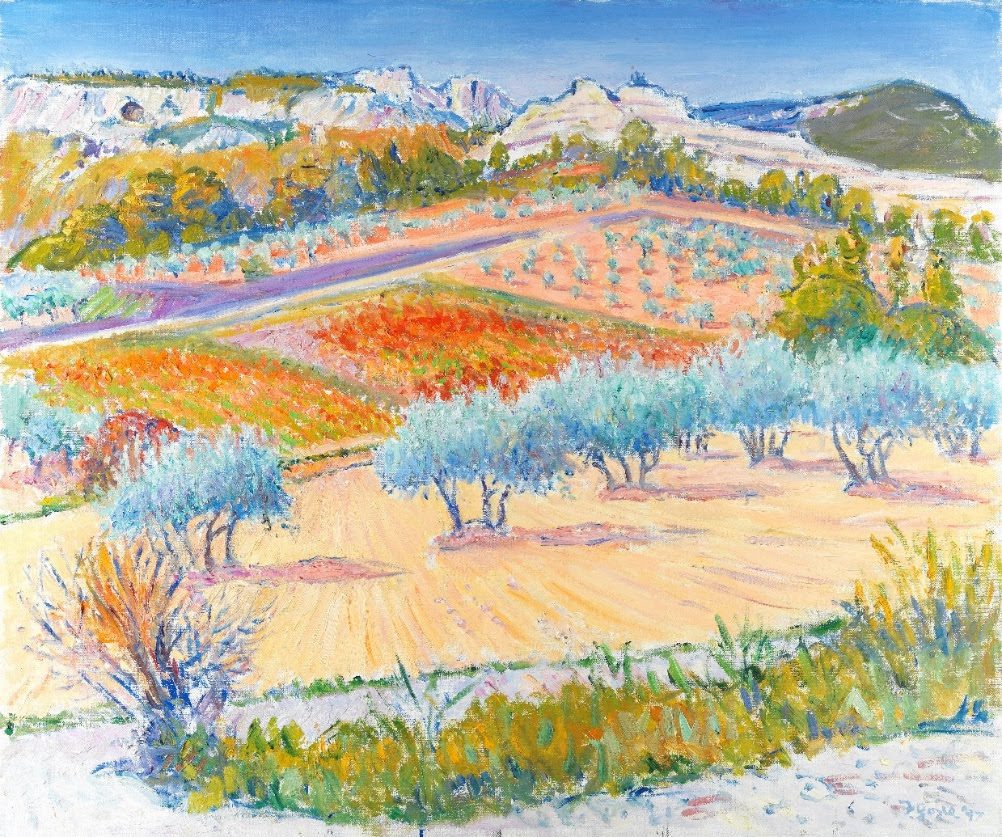 Les Catalans, Les Baux de Provence by Frederick Gore (1913-2009). Estimate £6,000-8,000.