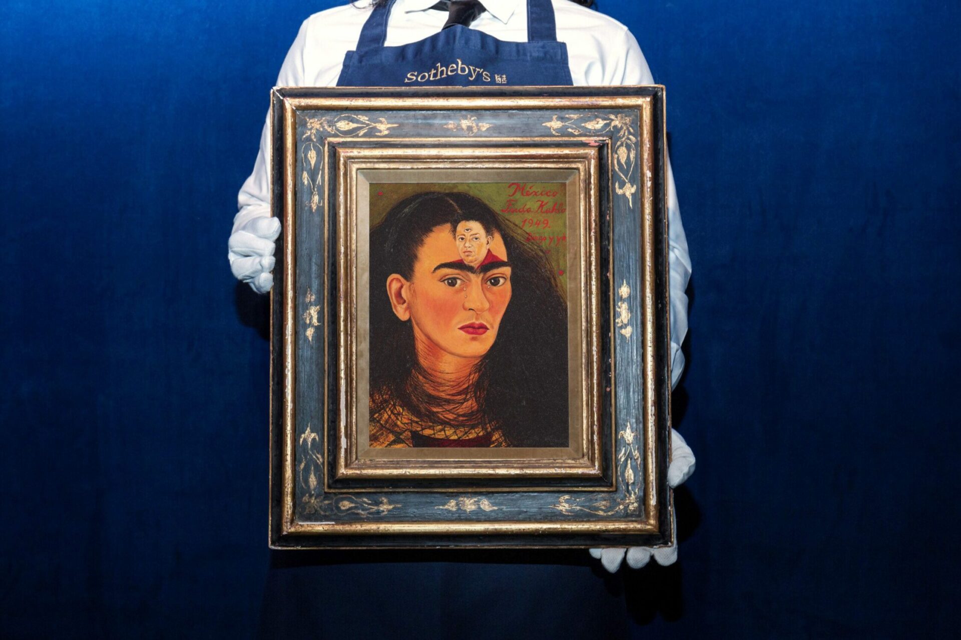 Frida Kahlo's 'Diego y yo'. Courtesy of Sotheby's