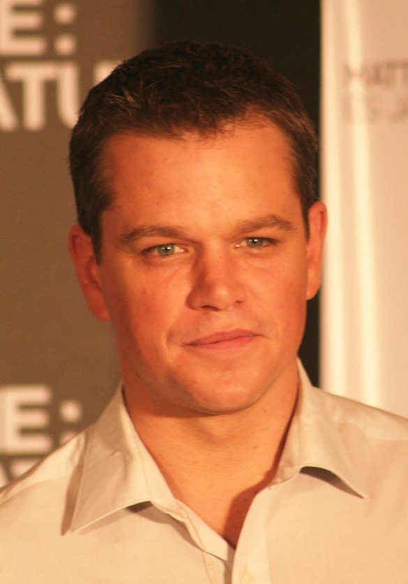 Matt Damon. By Miguel Angel Azua Garcia, CC BY 3.0, https://commons.wikimedia.org/w/index.php?curid=3339325
