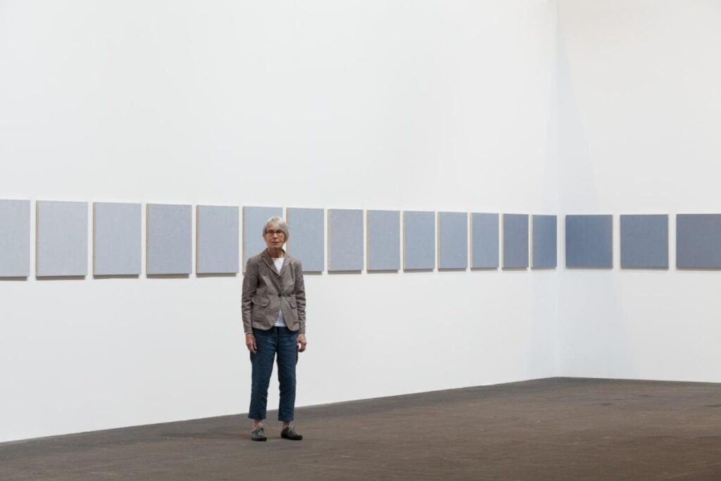 . Marcia Hafif at Unlimited at Art Basel, 2015