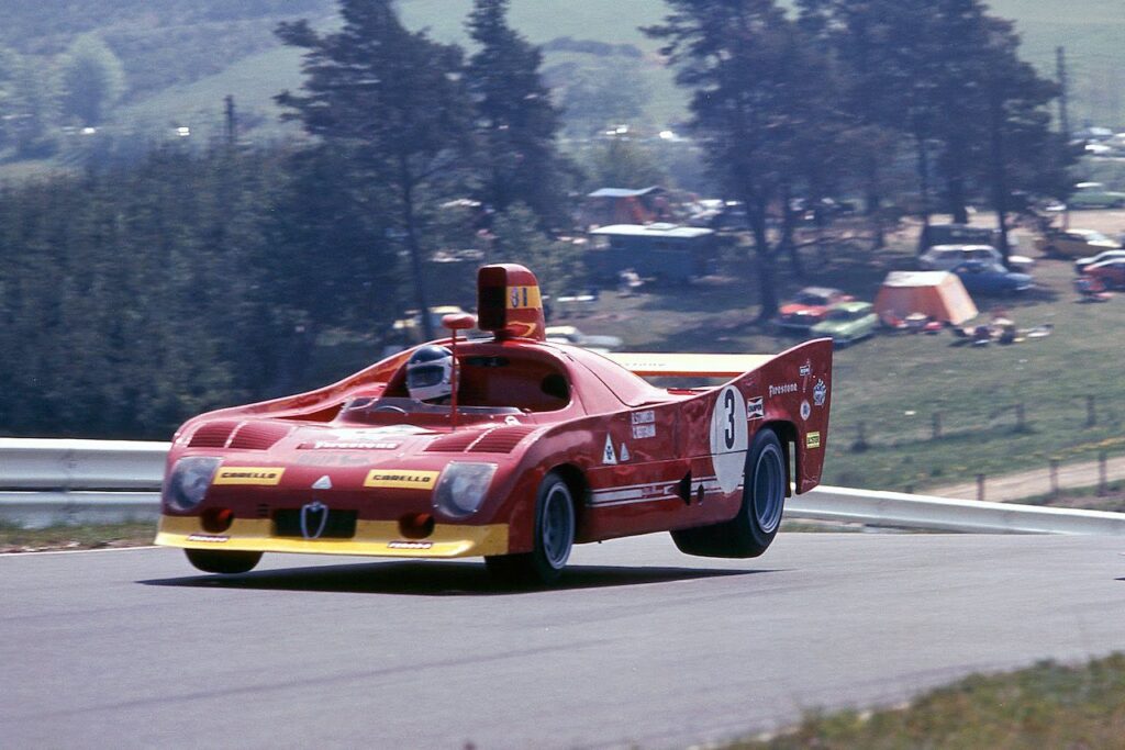 1975 Tipo 33 TT 12, estimate $1,700,000 – 2,200,000, racing in period, Nürburgring 1000kms