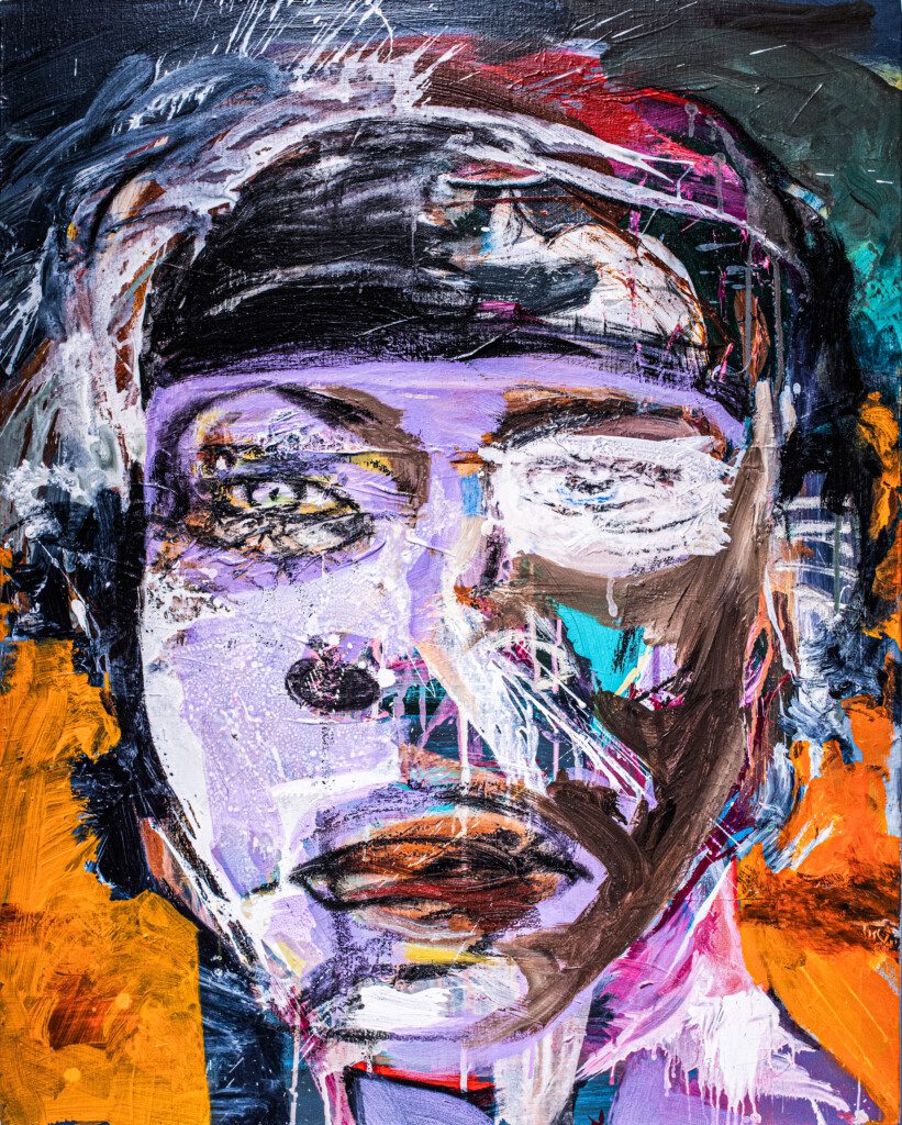 Julieth Mars Toussaint: Untitled 18 2011. Acrylic on canvas 92 x 73cm