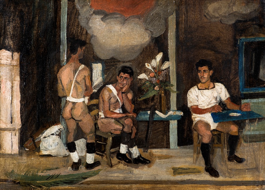 La garde oubliée by Yiannis Tsarouchis. Sold for €441,375.