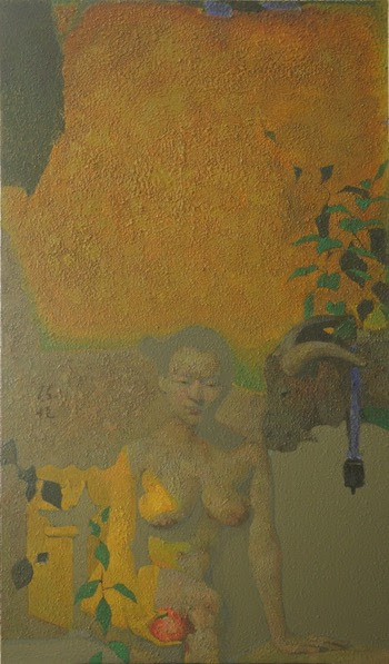 陳恆CHEN HENG (b.1962),《天地人合之一 》Chen Heng, The Unity of Man and Nature No. 1,2021-2022, Oil on Canvas,  170 x 100 cm
