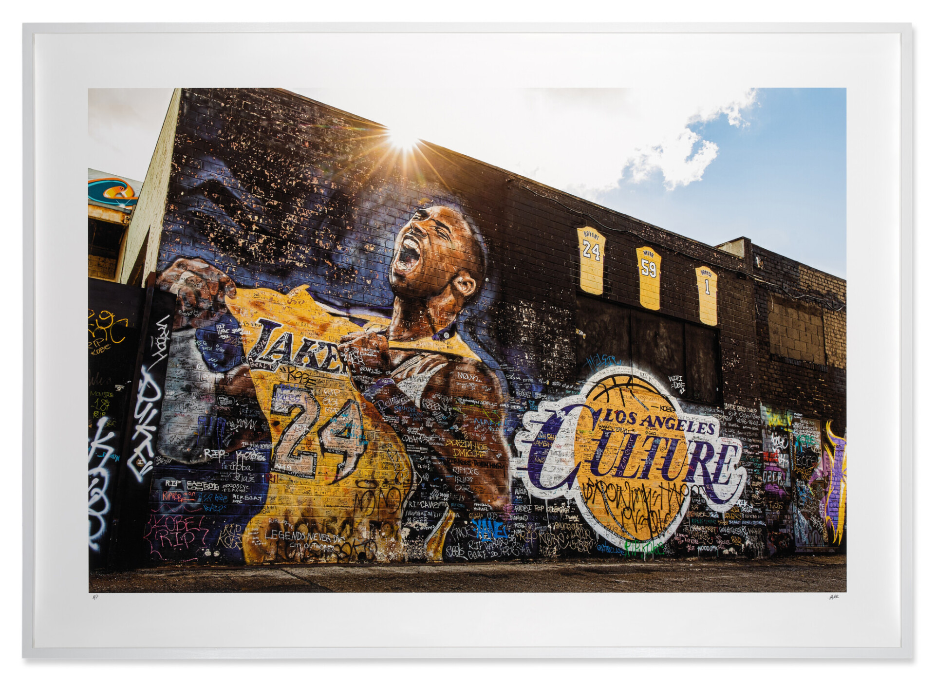 Photo by Greg Cohen of Los Angeles Kobe Mural by Jonas Never, Included in the Lot