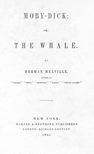 Moby Dick, by Herman Melville