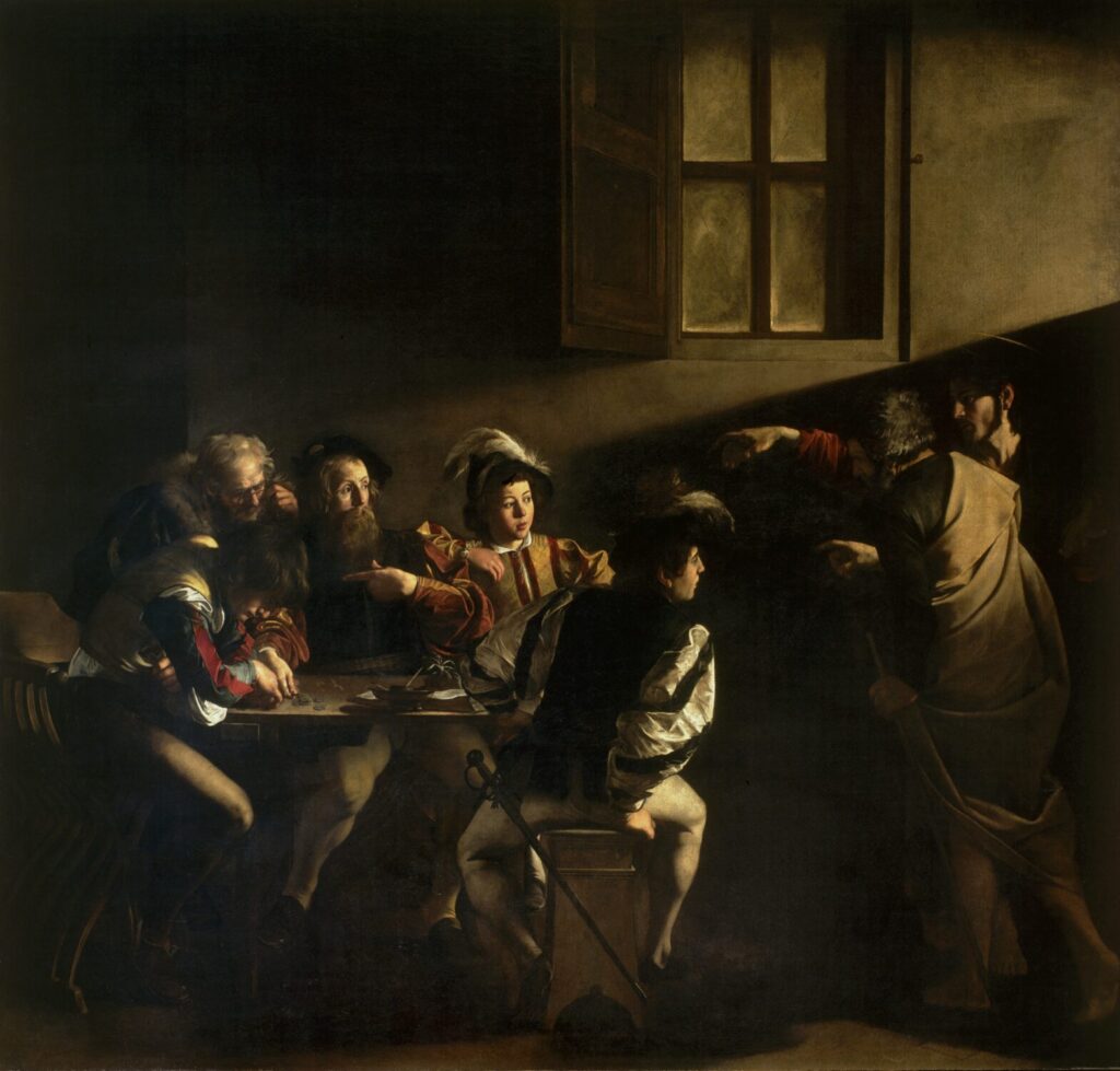 The Calling of Saint Matthew. Caravaggio