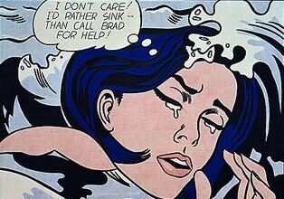 Drowning Girl (1963). By Roy Lichtenstein