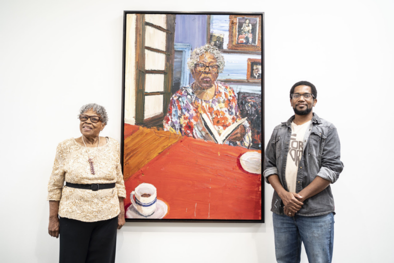 Ms. Opal Lee and Sedrick Huckaby at the Smithsonian National Portrait Gallery